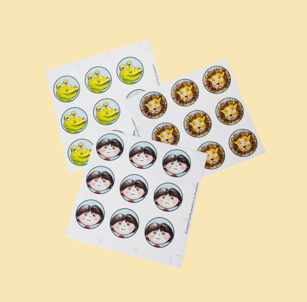 Stickervel breindelen 